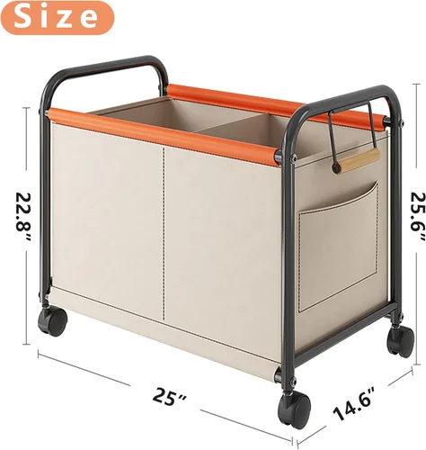 Miniatura 2 de Organizador de juguetes para niños con ruedas para dormitorios, salas de juguetes, salas de juegos, puede contener juguetes, libros, ropa