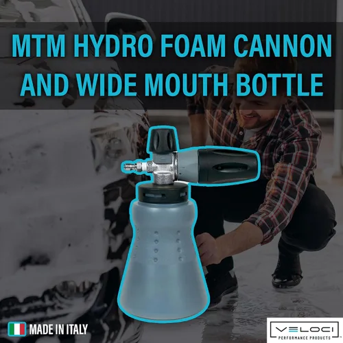 Miniatura 2 de MTM Hydro Cañón de espuma PF22 con botella de boca ancha para lavadora a presión, grado comercial