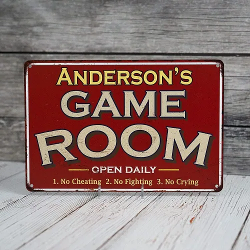 Miniatura 4 de Your Name Game Room Decor Letrero personalizado Letreros de pared Ideas de Gameroom Decoraciones Juegos Arcade Retro Video Poster Gamer Art Theater