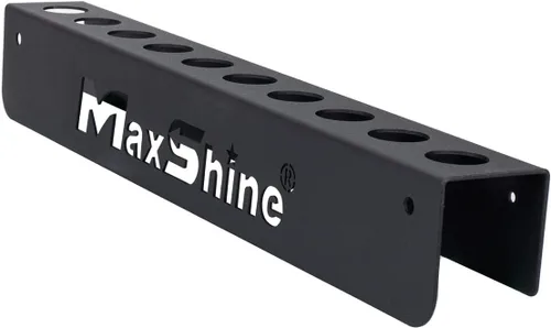 Miniatura 9 de Maxshine Soporte universal para cepillos de detalles, organizador de pared con capacidad para hasta 10 cepillos, construcción de hierro resistente