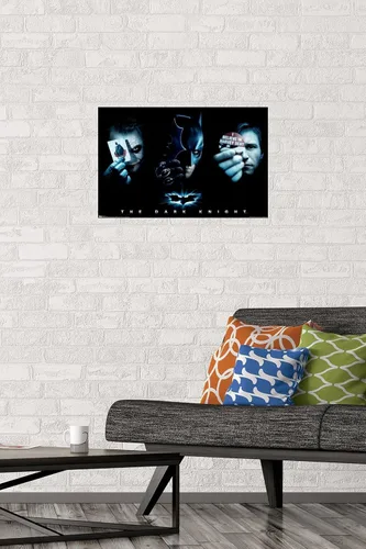 Miniatura 2 de Trends International Película de DC Comics – The Dark Knight – The Joker, Batman, Harvey Dent Póster de pared, 14.725 x 22.375 pulgadas, versión