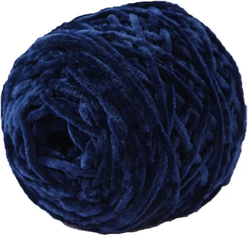 Miniatura 4 de Hilo de punto grueso negro, hilo de terciopelo de felpilla, hilo de chenilla gruesa 100% poliéster, tejido de brazo, tejido a mano, tejido