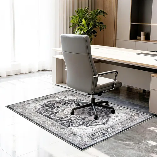 Tapete para silla de oficina para piso de baldosas de madera dura, 36"x48" protector de alfombra antideslizante debajo del escritorio para tapete de
