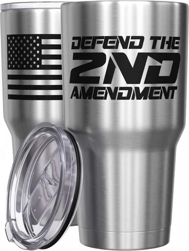 Miniatura 47 de We The People Holsters - Momma Bear - Vaso de café - Taza de viaje de café con bandera americana - Vaso grabado - Vaso termo doble - 30 onzas
