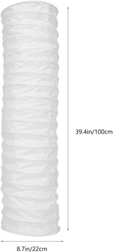 Miniatura 2 de Uonlytech Juego de 2 pantallas de repuesto de papel de estilo nórdico, 39.37 x 17.32 x 8.66 pulgadas, cubierta de luz inspirada en Japón para sala