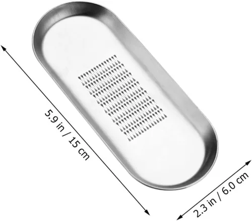 Miniatura 5 de Rallador de jengibre de acero inoxidable, raíz y ajo, herramienta de corte sin esfuerzo, fácil de limpiar, compacto para cocina