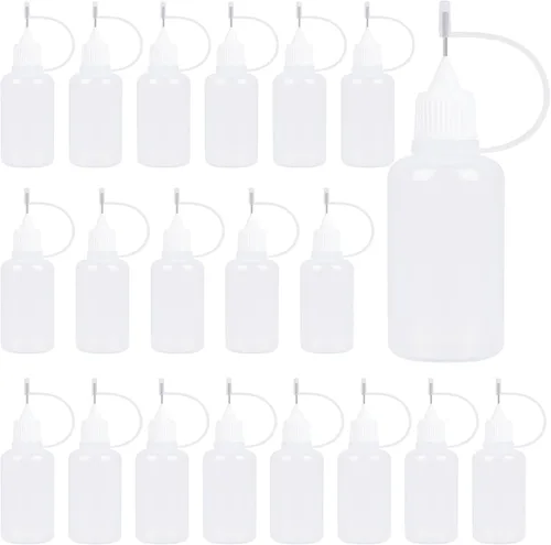 Miniatura 8 de bantoye 10 pcs punta de aguja aplicador de pegamento Botella Bricolaje Quilling Herramienta punta de precisión pegamento plástico líquido Dropper