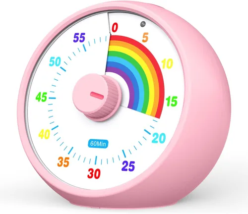 Miniatura 14 de Temporizador visual para niños, temporizador de cuenta regresiva de 60 minutos para aula, oficina, cocina, temporizador de escritorio, herramientas