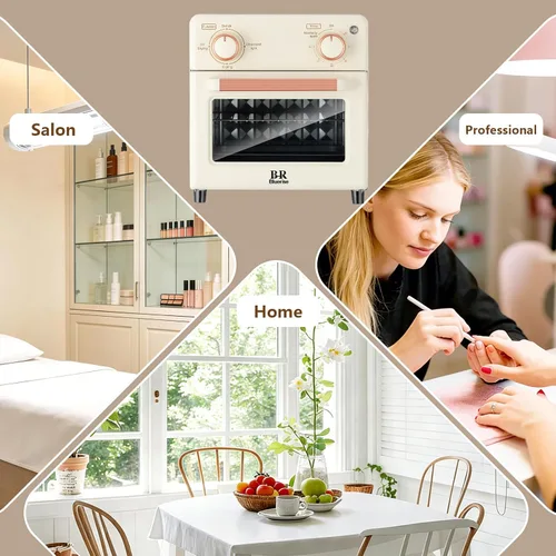 Miniatura 7 de Máquina de limpieza de herramientas de uñas, secadora de 10 litros y desinfectante UV, caja de limpieza de uñas multifuncional, equipo de salón