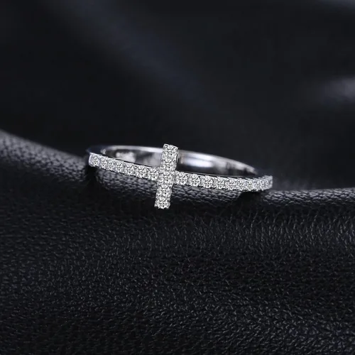 Miniatura 22 de JewelryPalace - Anillos de plata de ley 925 chapados en oro rosa, amarillo o blanco de 14 K para mujer, de compromiso, con circonia cúbica, de boda