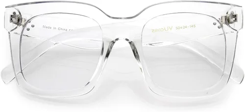 Miniatura 29 de zeroUV - Gafas de sol cuadradas retro de moda de gran tamaño para mujer estilo vintage 1.969 pulgadas