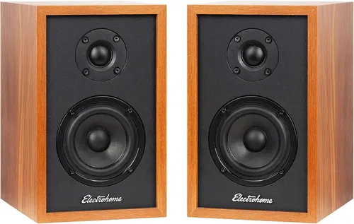 Miniatura 10 de Electrohome Berkeley - Altavoces estéreo 2.0 con amplificador integrado y controladores de 3 pulgadas para tocadiscos, TV, PC y transmisión de Negro