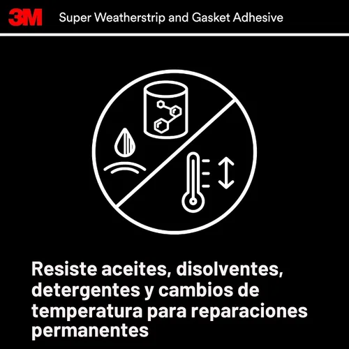 Miniatura 7 de 3M, 08581, tubo de adhesivo negro tipo burlete, superresistente, 2 onzas.