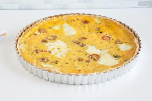 Miniatura 6 de Fox Run Sartén redonda para tarta/quiche con fondo extraíble, acero estañado, 9.5 pulgadas