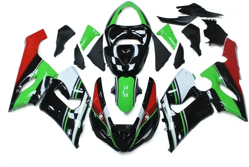Miniatura 10 de ABS Plásticos Negro Verde Rojo Carenado Kit Para Kawasaki 2005 2006 ZX6R Ninja 636 05 06 ZX-6R ZX636R Inyección Motocicleta Carenados Completo