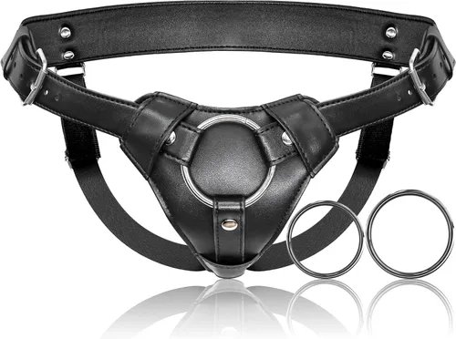 Arnés con consolador para ataduras, juguetes sexuales para adultos para mujeres y hombres, consolador para pegging, cinturón ajustable de nylon