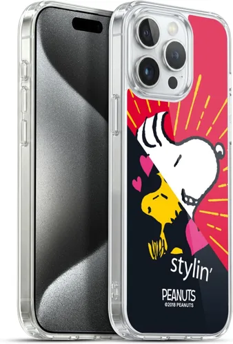 Miniatura 134 de Head Case Designs Funda de gel con licencia oficial de Peanuts Snoopy & Woodstock Halfs and Laughs [protección de grado militar] compatible