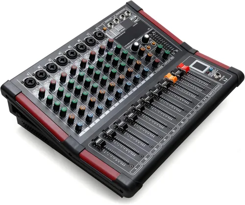 Miniatura 6 de TC-Home 8 canales alimentados mezclador profesional mezcla amplificador 16DSP TRS USB Bluetooth grabación casera