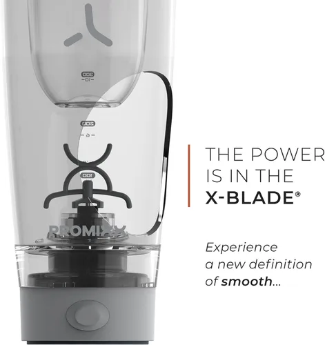 Miniatura 7 de Promixx PRO Shaker Bottle New Edition - Recargable, potente para batidos de proteínas suaves, incluye almacenamiento de suplementos, sin BPA, taza
