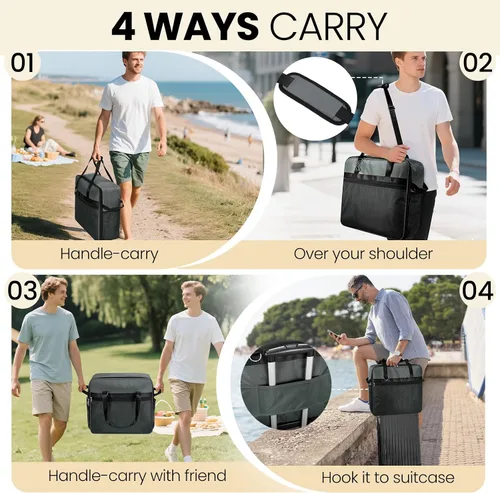 Miniatura 4 de Bolsa portátil de transporte para máquina Ninja Slushi FS300/FS301 - Estuche de viaje a prueba de polvo para máquina de bebidas congeladas - Funda