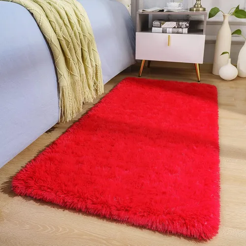 Miniatura 49 de BENRON Alfombras de pasillo esponjosas de 2 x 4 pies, suaves y largas para dormitorio, pasillo, entrada, cocina, alfombra lavable para decoración
