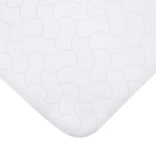 American Baby Company Protector de colchón impermeable y reutilizable para cuna, acolchado en relieve, para bebés, adultos y mascotas, color blanco,