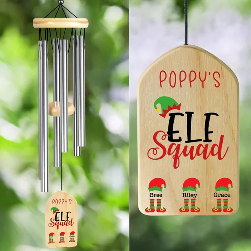 Miniatura 4 de Campanillas de viento personalizadas, regalos para abuelo para Boppa de nietos y nietos, los mejores regalos de Boppa, regalos de cumpleaños