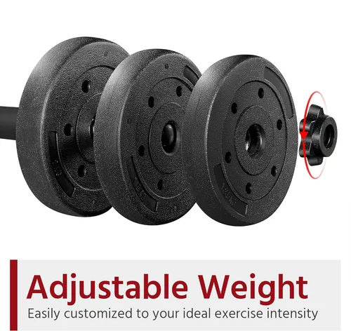 Miniatura 4 de Topeakmart Juego de mancuernas ajustables de 44 libras/66 libras, equipo de entrenamiento de fuerza para mujeres y hombres en casa, gimnasio