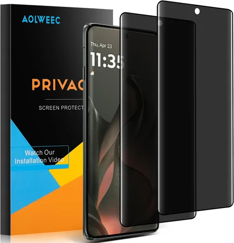 Miniatura 9 de Paquete de 2 protectores de pantalla de privacidad para Samsung Galaxy A15 5G [vidrio templado antiespía], compatible con fundas, arañazos, sin