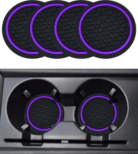 Miniatura 11 de SCUARI 4 unidades de posavasos para coche, posavasos para tazas de coche, posavasos para portavasos de coche, accesorios para portavasos de coche