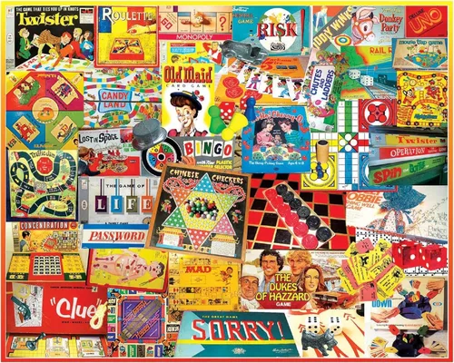 White Mountain Puzzles Los juegos que jugamos - Rompecabezas de 1000 piezas