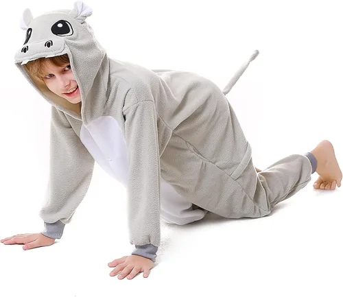 Miniatura 4 de CANASOUR - Pijama tipo mameluco para niñas y niños, unisex, de anime y de una pieza, para Halloween, Navidad, fiesta de disfraces y Cosplay, talla 4T