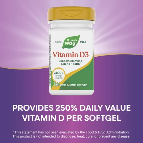 Miniatura 4 de Nature's Way, D3 2000 IU, vitaminas, 15590, 120, 1, 1