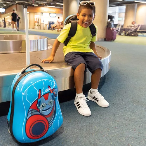 Miniatura 7 de KIDDIETOTES Conjuntos de equipaje y mochila, Azul, Robot