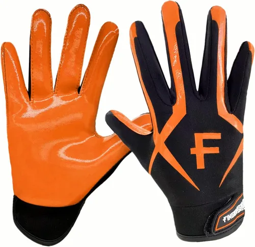 Miniatura 10 de FINGER TEN Guantes receptores de fútbol para hombre, ultra pegajosos y antideslizantes para un apoyo y protección superiores, agarre elegante