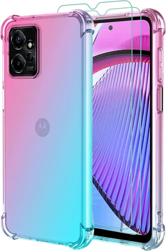 Miniatura 7 de Osophter Funda para Moto G Play 4G 2024, Motorola G Play 2024 para mujeres y niñas, con protector de pantalla, esquinas reforzadas, poliuretano oro