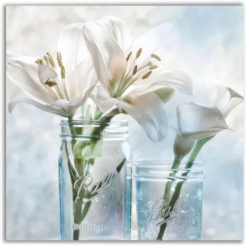 Miniatura 39 de WEXFORD HOME Cuadro Premium en Lienzo con Envoltura de Galería Floral Multicolor para Pared, Arte Abstracto Floral Romántico Moderno, Impresión