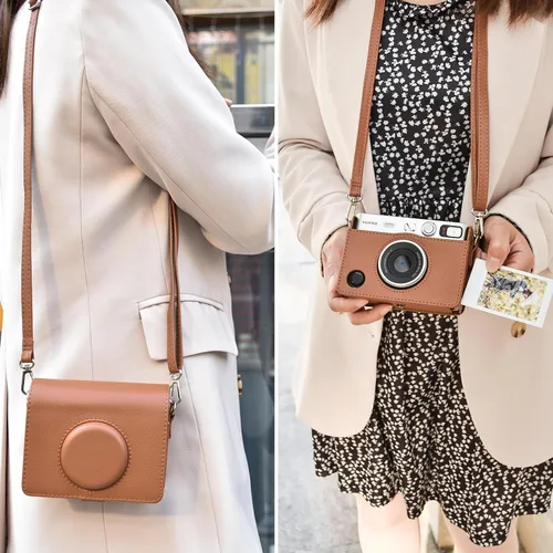 Miniatura 6 de MUZIRI KINOKOO Funda Mini EVO, Cuero PU con Textura de Lichi, Funda Protectora para Cámara Instantánea Instax Mini EVO con Orificio de Carga Preciso