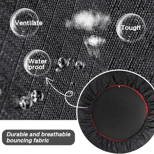 Miniatura 4 de Rebounder Trampoline for Adults, 40"/50" Foldable Spring Fitness Trampoline - 450 lbs Capacity, Quiet & Stable Indoor/Outdoor Exercise Equipment for