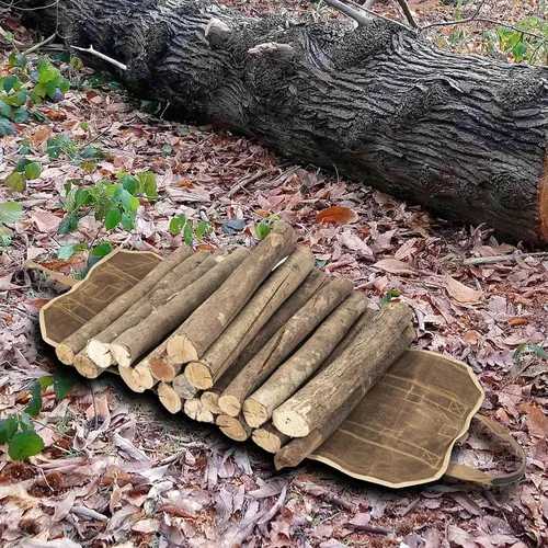 Miniatura 7 de BHD - Bolsa resistente de lona encerada de 20 onzas con asas, para campamento, interior y exterior, color marrón