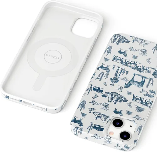 Miniatura 3 de Carcasa Casely para iPhone 13 Aventura en el Salvaje Oeste Desierto Compatible con MagSafe Diseño Clásico Ultra Delgado
