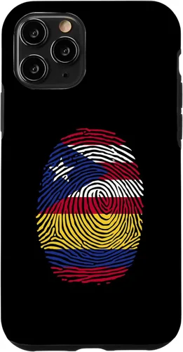 Miniatura 26 de Funda para iPhone 11 Pro Max Boricua y Colombia con huellas dactilares puertorriqueñas