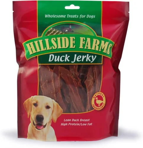 Hillside Farms Golosinas de pato para perros con solo 3 ingredientes y sin rellenos, bolsa de 2 libras