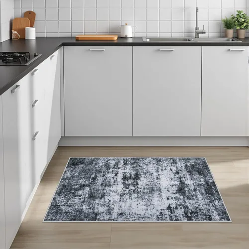 Miniatura 3 de Alfombra lavable de 2 x 3 pulgadas, alfombra de entrada: lavable, moderna, abstracta, suave, fina, antideslizante, resistente a las manchas