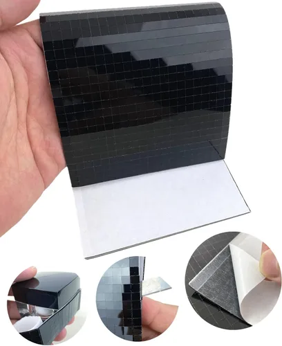 Miniatura 2 de REDODECO 7200 piezas de azulejos de mosaico, de bola de discoteca, azulejos de espejo de cristal cuadrados reales autoadhesivos, para manualidades