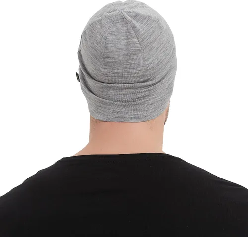 Miniatura 5 de Gorro de lana merina, gorra ligera para correr, transpirable, gorro de dormir para hombres y mujeres
