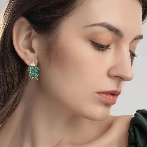 Miniatura 8 de Aretes de diamantes de imitación para mujer, pequeños y delicados aretes de gota de cristal para niñas, lindos bisutería para novia, boda, fiesta