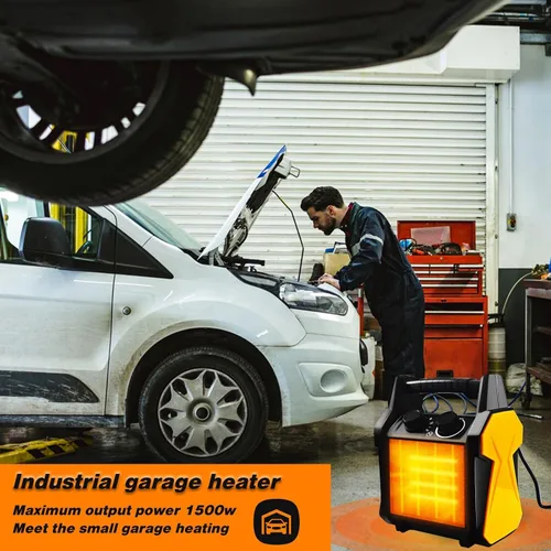 Miniatura 7 de Buyplus Calentador para Exteriores, Calentador de Patio de 1500W para Garaje, Calentadores Eléctricos Portátiles de Espacio con Protección contra