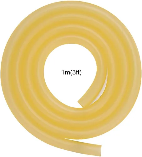 Miniatura 3 de StonyLab Tubo de goma, tubo ámbar de látex puro, tubo de goma natural de 3/8 pulgadas (0.354 in) de diámetro exterior de 1/4 pulgadas (0.236 in)