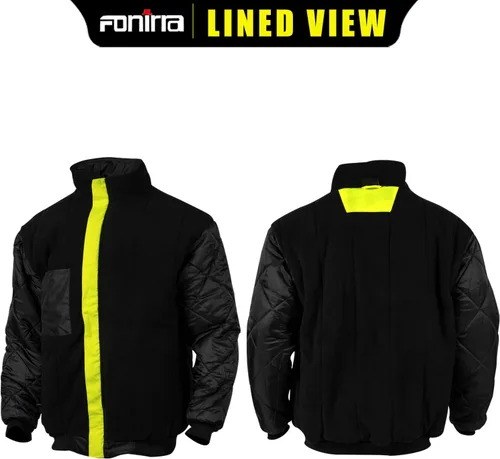 Miniatura 2 de FONIRRA - Chaquetas bomber de alta visibilidad con forro polar, ANSI Clase 2, chaqueta reflectante impermeable para hombres